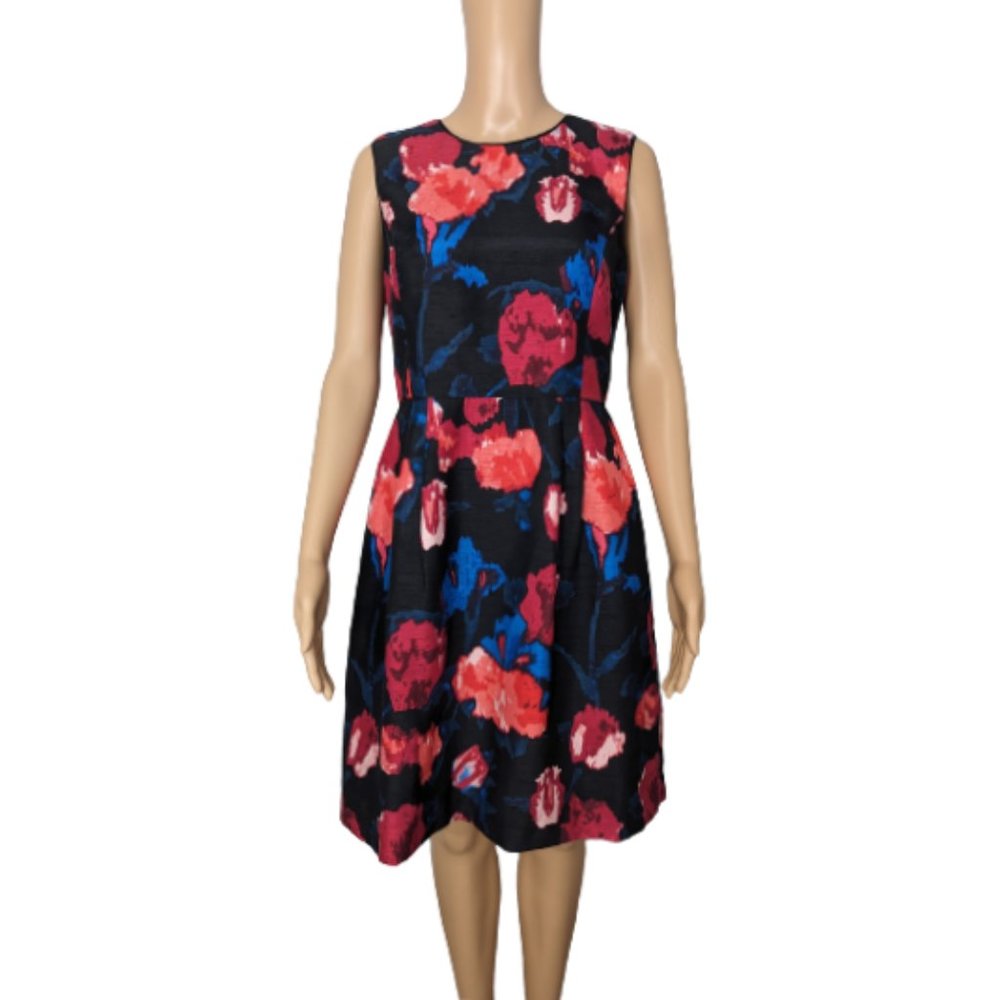 Ivanka Trump Floral Print Sleeveless Dress 6